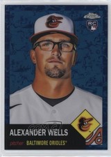 2022 Chrome Platinum Anniversary Toile White & Blue Refractor Alex Wells 14tz