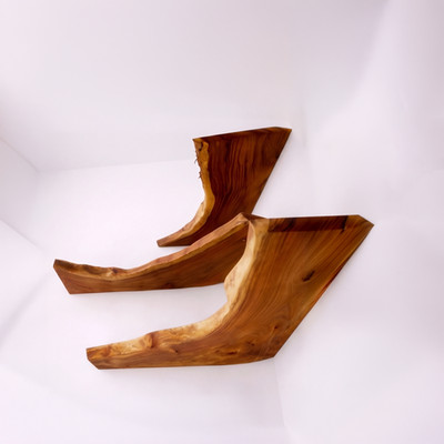 Live Edge Floating Shelves Solid Wood Corner Shelves Rustic Modern Natural Edge 