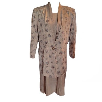 VINTAGE WILLY'S INFLUENCE 2 PIECE SET-LONG BLAZER/DRESS SIZE 18