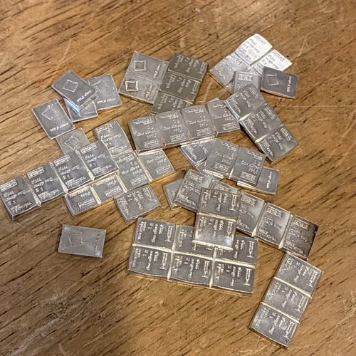 50 Valcambi 1 Gram Bars..999 Fine Pure Silver