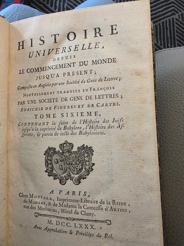 Histoire universelle : La suite de l'histoire des juifs jusqu'à....