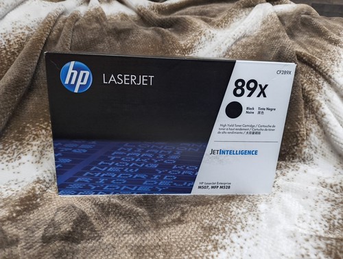 Genuine HP 89X Black CF289X High Yield Toner Cartridge Sealed born date 09/01/24