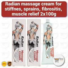 Radian Massage Cream Muscle & Joint Relief with Menthol & Camphor 100g - 2LOT