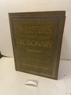 Webster's New Twentieth Century Dictionary Second Edition Unabridged 1969 Vintag
