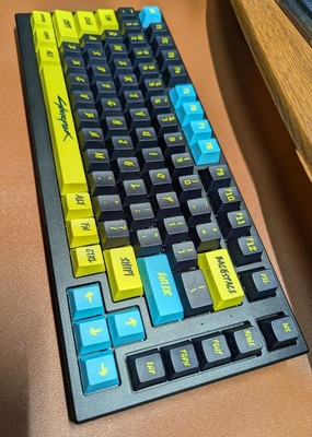 Akko Tac75 He Cyberpunk Mechanical Keyboard Custom Keycap Edition Gaming Typing