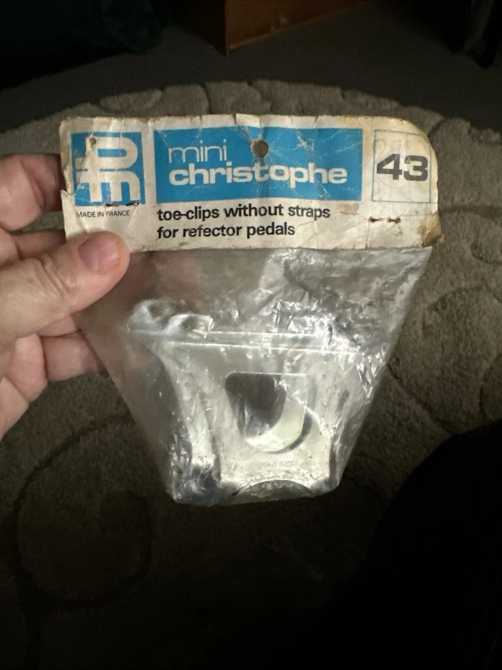 Clipes de biqueira de aço cromado Christophe, sem alças para pedais refletores, 43 - Imagem 2 de 4