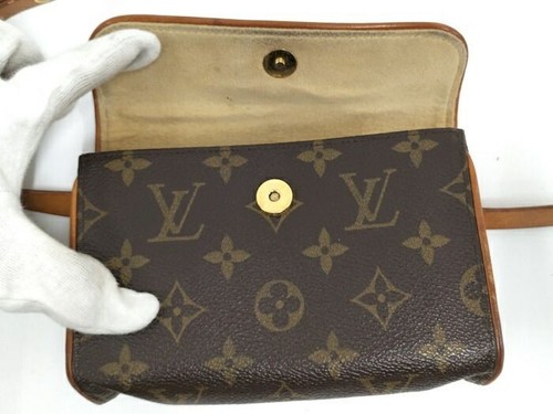 Louis Vuitton Monogram Pochette Florentine Pouch Bag M51855 USED - Picture 9 of 10