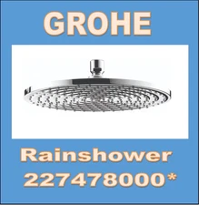 Genuine GROHE 27478000* Rainshower shower head in Starlight Chrome