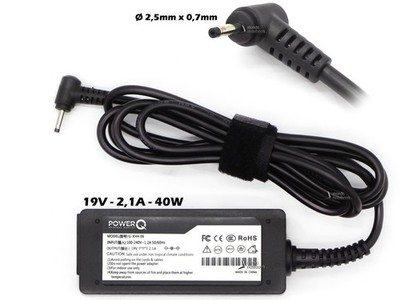 PowerQ Netzteil 40W 19V Für ASUS Eee PC 1005HA-PU1X (2,5 X 0,7)Mm