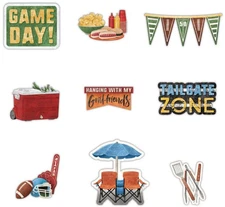 Creative Memories "Grateful Harvest Tailgating" Embellishments, 9 Die Cuts