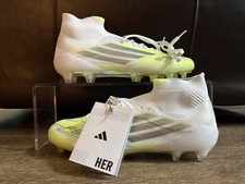 Adidas F50 Sparkfusion Elite Mid Cut AG FG Soccer Cleats White Womens 12 JR6474