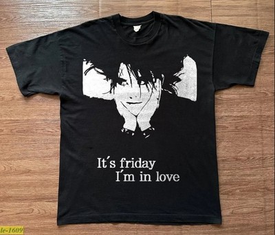 The Cure - Friday, I'm in Love Robert Smith Black Unisex T-shirt Size S-5XL