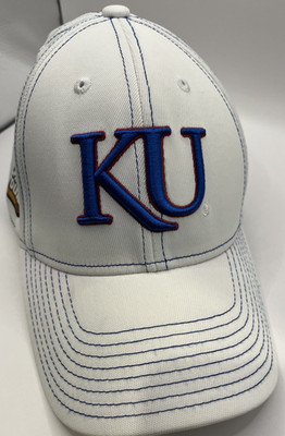 2008 Kansas KU Jayhawks Final Four White Adidas Hat OSFA San Antonio NCAA