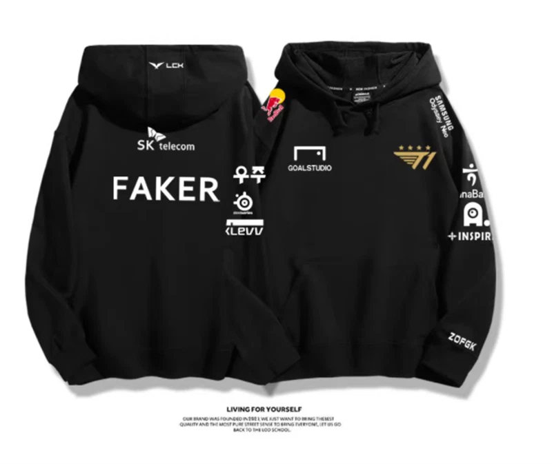 2024 LOL T1 Team League of Legends FAKER LPL Sudadera con Capucha Exterior Otoño/Invierno Foto 3 de 4
