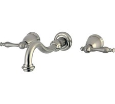 Kingston Brass KS312.NL Vintage 1.2 GPM Wall Mounted Widespread - Nickel