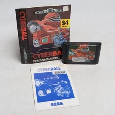 Sega Mega Drive - Cyberball Cover Art Cart And Man