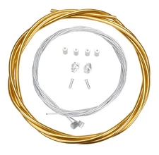 Premium Bicycle Brake Cable Kit for BMX/MTB - SHINY GOLD