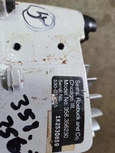 Craftsman 358.356230 Chainsaw Crankcase Flywheel Muffler 4 Parts Or Repair - Picture 3 of 7