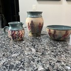 Maine Made Studio Mary Kay Spencer The Potters House Vase Bowl & Creamer SET
