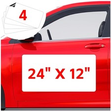 4 Pack Car Magnets 24"x12"  Magnetic Vehicle Signs