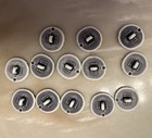 VINTAGE KOCHER MICKEY MOUSE BUTTONS — LOT OF 13 BUTTONS — WHITE WITH BLACK — photo 3