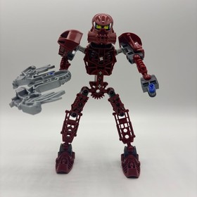 Lego Bionicle Toa Vakama 8601 Metru Nui Fire Action Figure Red NO DISC Canister