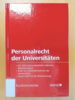 Personalrecht der Universitäten Grimm, Markus, Walter J. Pfeil  und Doris Schöbe