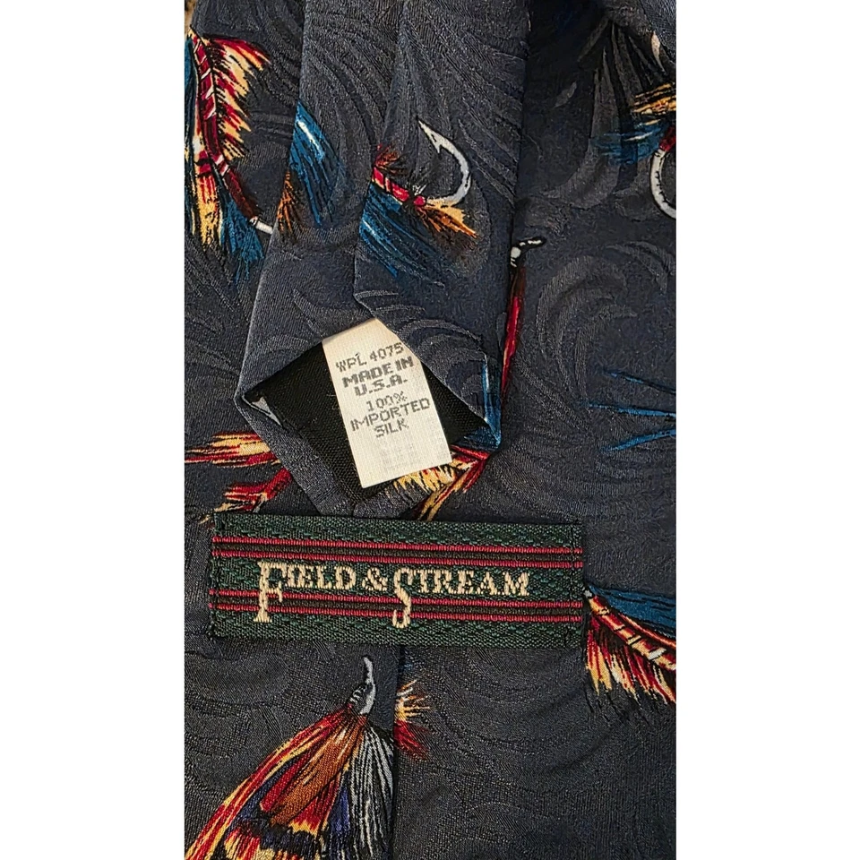 Señuelos de pesca Field & Stream para hombre con corbata 100 % seda pescador corbata pez Foto 2 de 3