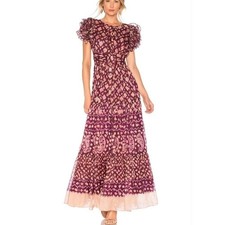 Nwt ULLA JOHNSON Umbra Dress in Bordeaux 2