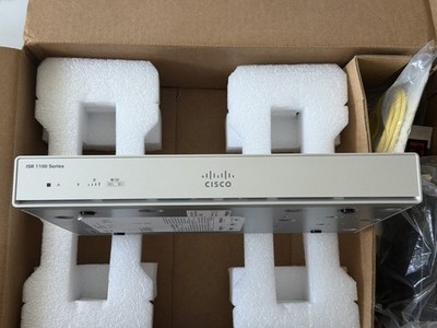 C1111 Vpn Led Cisco ISR 1100 C1111-4P Router NEW Open Box Unused Enterprise VPN Dual ...