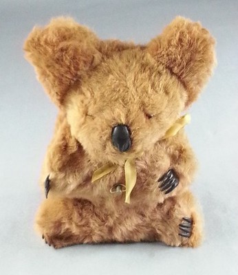 Vintage Koala Bear Doll Musical Souvenir Plush Made With Real Fur