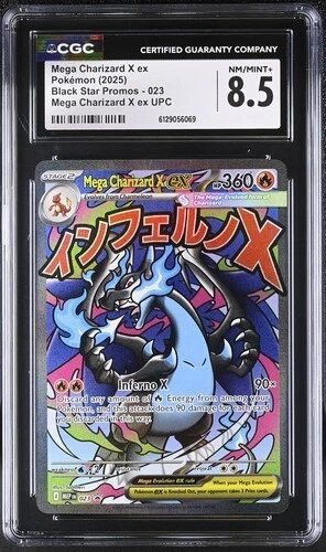 Mega Charizard X EX *CGC 8.5* Full Art *Phantasmal Flames UPC Promo* #23*Pokemon
