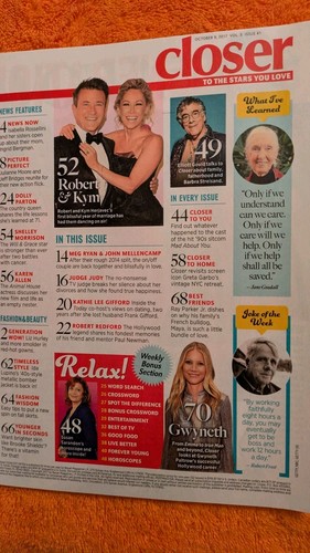 CLOSER Magazine 5 Issues September 11, 25, October 9, 16, 23, 2017, FREE SHIP! - Picture 11 of 21