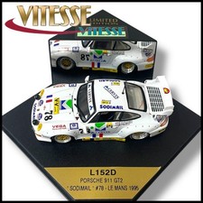 VITESSE Porsche 911 GT2 Le Mans 1995 1/43 Racing Miniature Model, Damaged