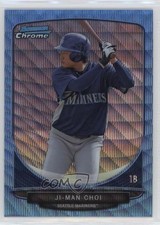 2013 Bowman Wrapper Redemption Blue Wave Refractor Ji-Man Choi #BCP9 0w8