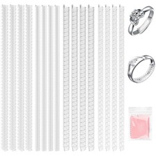 WEGOUP 16-Pack Ring Sizers for Loose Rings – Adjustable Clear Ring Guard