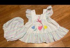 Vintage Cradle Togs Baby Girl Dress With Matching Bloomers Tagged Size 2T