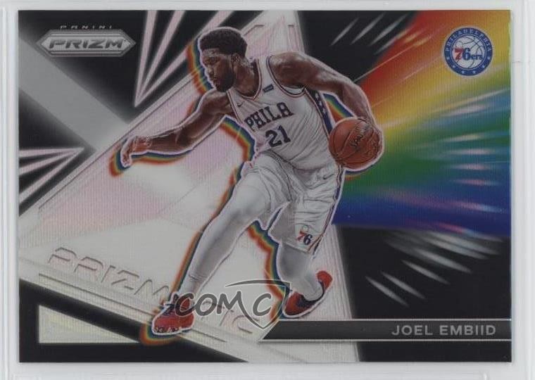 2021-22 Panini Prizm Prizmatic Silver Prizm Joel Embiid #2 11qd