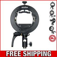 Versatile S2 Flash Bracket: Bowens Mount, Textured Steel, Fits Most Speedlites