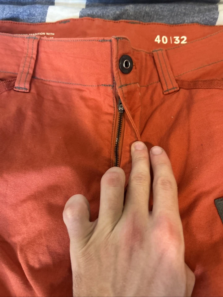 G-Star Raw мужской молнии карман 3D узкие грузовые брюки мужские 40 32 оранжевый повседневный утилиты - Изображение 4 из 4