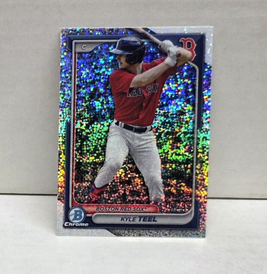 #ad KYLE TEEL 2024 Bowman Chrome Prospects SPECKLE REFRACTOR Red Sox ##x27;d 299 $5.49