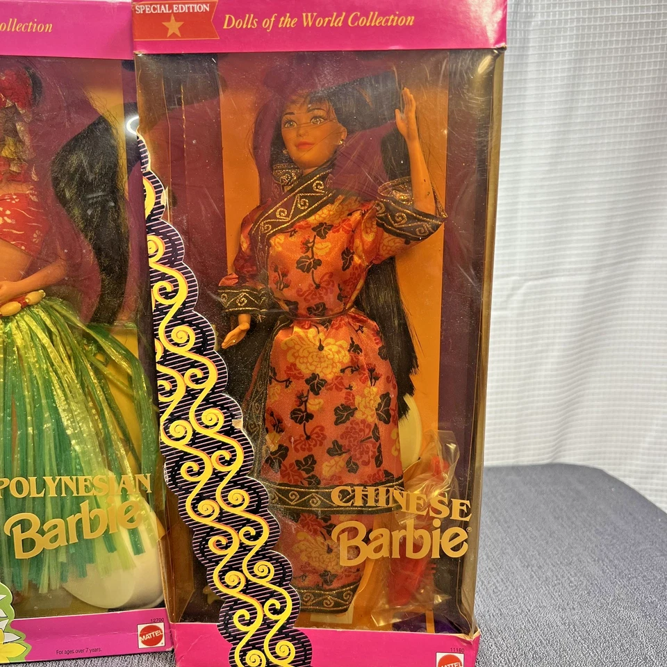 Muñecas Barbie del Mundo Chinas 1993, Polinesias 1994 y Árticas 1996 LEER Foto 2 de 4