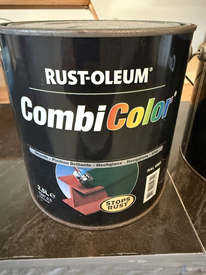 Rust-Oleum CombiColor Original RAL 6005 Moosgrün Hochglanz 2,5L(13,45€/L) - Bild 2 von 4