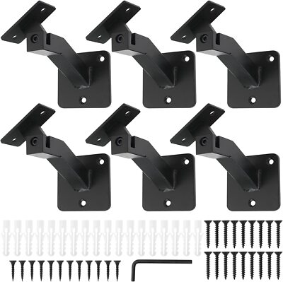RealPlus Swivel Handrail Brackets Heavy Duty Steel Staircase Hand Rail Brackets