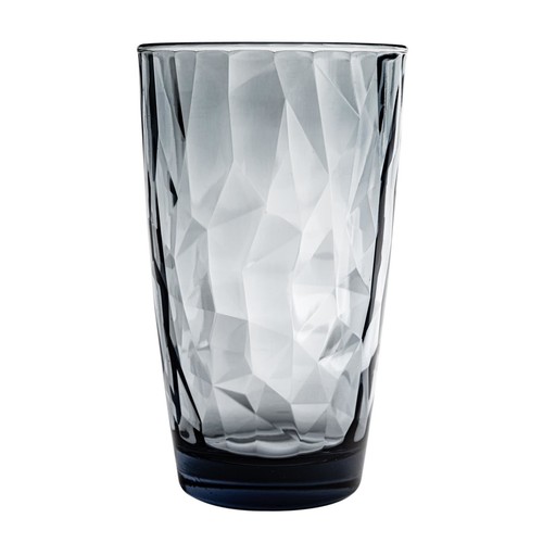 Hi Ball Glasses Water Highball Drinking Tumbler Diamond Dimpled Glass 470ml x6 - Picture 4 of 5