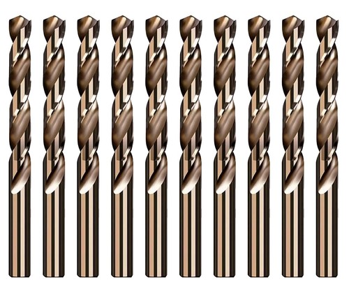 Cobalt Drill Bit with Size 1/16" to 1/2" HSS M35 Metalworking Drill Steel Metal - Picture 25 of 44