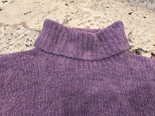 Columbia Pullover Turtle Neck Sweater Soft Purple Womens Size Large - Picture 3 of 14