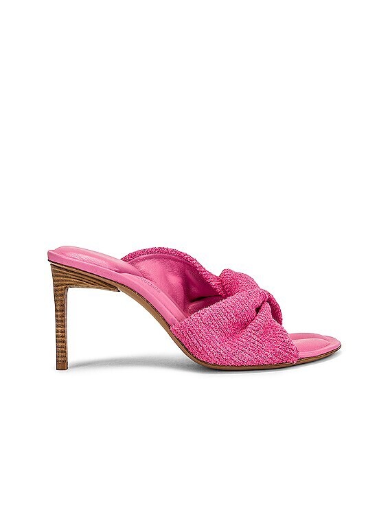 JACQUEMUS Les Mules Bagnu Heels Dark Pink 38 $785 | eBay