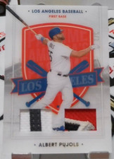 #3362 2021 CHRONICLES AMERICAS PASTIME DUAL SWATCH GOLD ALBERT PUJOLS #7 3/5