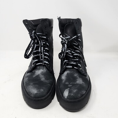 Wolverine Vic Mensa Tall Shoe Combat 1000 Mile Boots Black  display picture 1